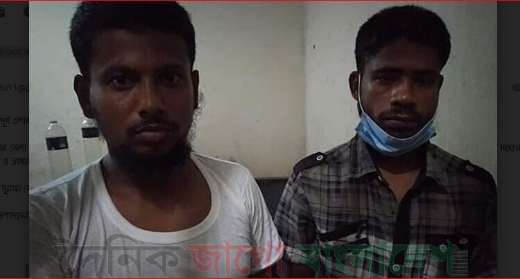 লকডাউন এলাকার সেচ্ছাসেবক দুইজন ৩০ লিটার মদসহ আটক