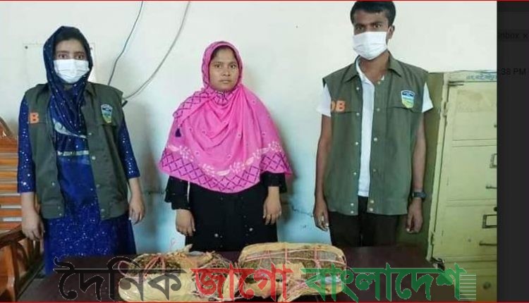 শেরপুরে গাঁজাসহ নারী মাদক ব্যবসায়ী আটক